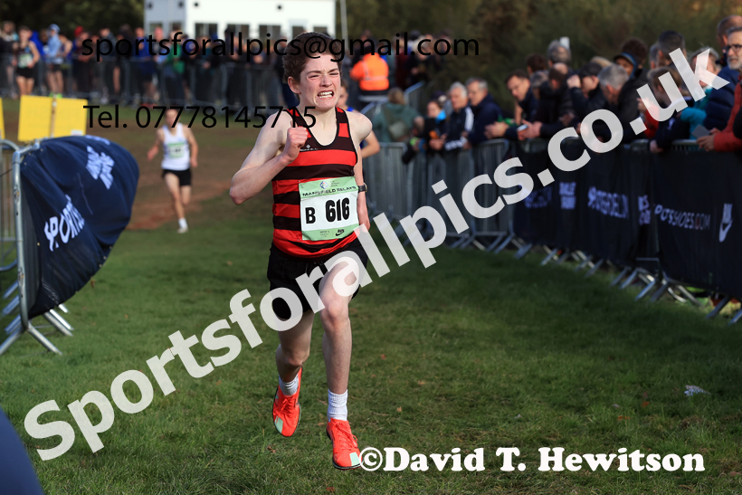 Mens Under-17s 2025 National Cross Country Relays, Berry Hill Park, Mansfield. Photo: David T. Hewitson/Sports for All Pics